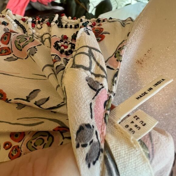 Anthropologie floreat sala beaded blouse - Picture 6 of 6